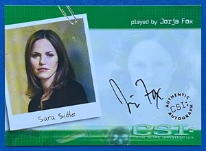 CSI Crime Scene Investigation Series 1 - AUTOGRAPH A3 JORJA FOX Sara Sidle - Picture 1 of 2