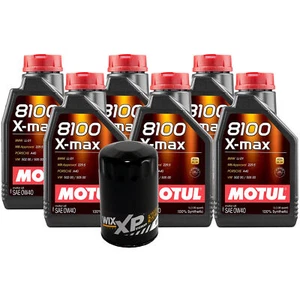 6L Motul 8100 X-MAX 0W40 Wix XP Filter Motor Oil Change Kit API SN - Picture 1 of 1