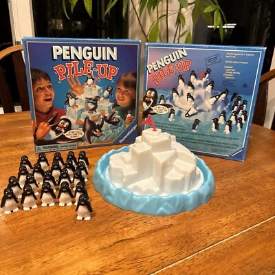 Penguin Pile Up Board Game 1996 Ravensburger Vintage Classic Missing 3 Penguins - Image 1 of 4