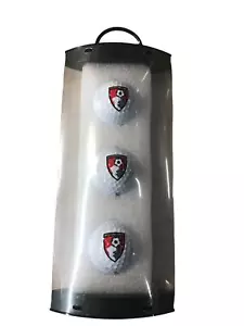 3 PELOTAS DE GOLF DE CLUB DE FÚTBOL BOURNEMOUTH CRESTADAS. - Imagen 1 de 1