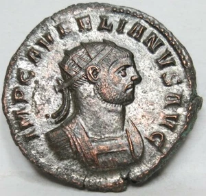 ROME Ancient AE Antoninianus AURELIAN Concordia Siscia XF UNLISTED? RIC 216 #A62 - Picture 1 of 5