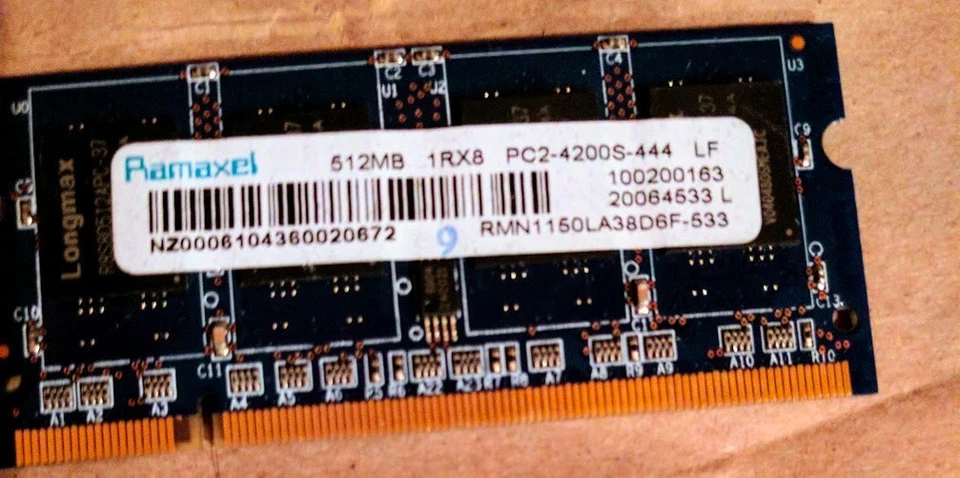 Ramaxel 512MB 1RXB PC2-4200S 444 LF - Image 1 of 1