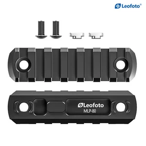 【Leofoto USA】 Piastra 80 mm Leofoto M-LOK MLP-80 | Picatinny - Foto 1 di 7