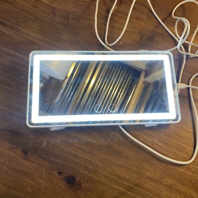 HD LED Car Sun Visor Rechargeable Makeup Vanity Mirror with PREOWNED - Image 1 of 3