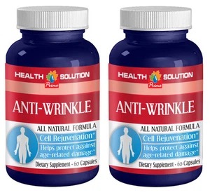 Pure Vitamin E oil - ANTI WRINKLE NATURAL FORMULA - 2 Bottles, 120 Capsules - Picture 1 of 12