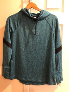 Women's Cascade Sport Hooded Sport Pullover, Teal Heather, Size Large - Picture 1 of 4