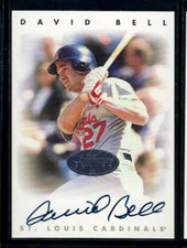 1996 Leaf Auth. Signature Series - Silver - David Bell - St. Louis Cardinals