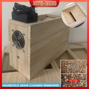 AC100-240V Household Grain Cleaning Winnower Grain Thrower Screening Machine New - Picture 1 of 12