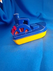 Vintage Kiddicraft Tug Boat Yellow, Blue , Red .. 85 - Picture 1 of 9