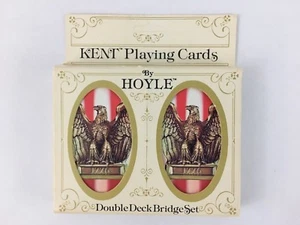 Vintage KENT Playing Cards by HOYLE Double Deck Bridge Set ,Eagle 1776 Theam - Foto 1 di 7