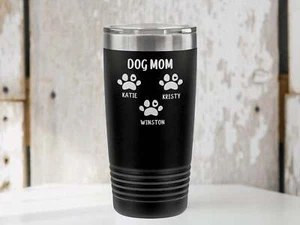 Personalized Dog Mom Tumbler, New Dog Owner Gift, Dog Mom Gift, Dog Lover Mug,Gi - Picture 1 of 23
