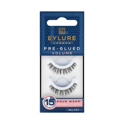 EYLURE Pre-Glued Volume False Strip Eyelashes NO 101 15hr wear lash extensions - Image 1 of 3
