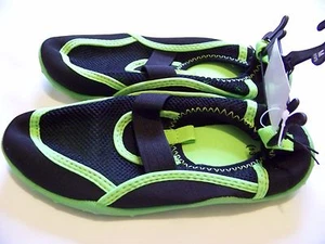 Zapatos de agua para niños de playa talla M (13-1) color negro/verde - Imagen 1 de 3