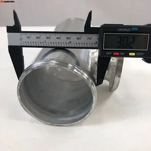 For Type RS 2-Bolt 3" Aluminum Blow Off Valve Adapter Pipe Silver - Picture 1 of 5