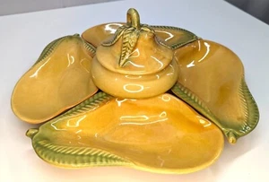 Vintage California Pottery USA 252 6 Piece Server  Pear Shaped  1950's - Picture 1 of 11