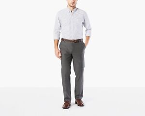 Dockers Men's Big & Tall Signature Stretch Khaki Pants Gray 52x30