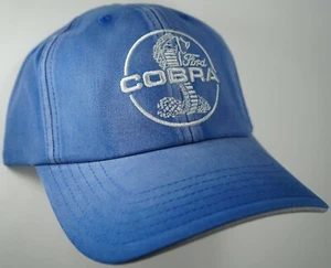 Gorra de sombrero con licencia Ford Cobra Mustang sarga química envejecida azul CF - Imagen 1 de 2