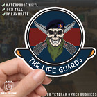Skull Crest The Life Guards Vinyl Sticker | 10cm | UV Laminated |