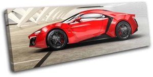 Lykan Hypersport Exotic Supercar Cars SINGLE CANVAS WALL ART Picture Print - Picture 1 of 1
