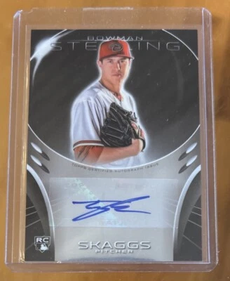 2013 Bowman Sterling - Rookie Autographs #BSAR-TS Tyler Skaggs (AU, RC) Angels - Image 1 of 2