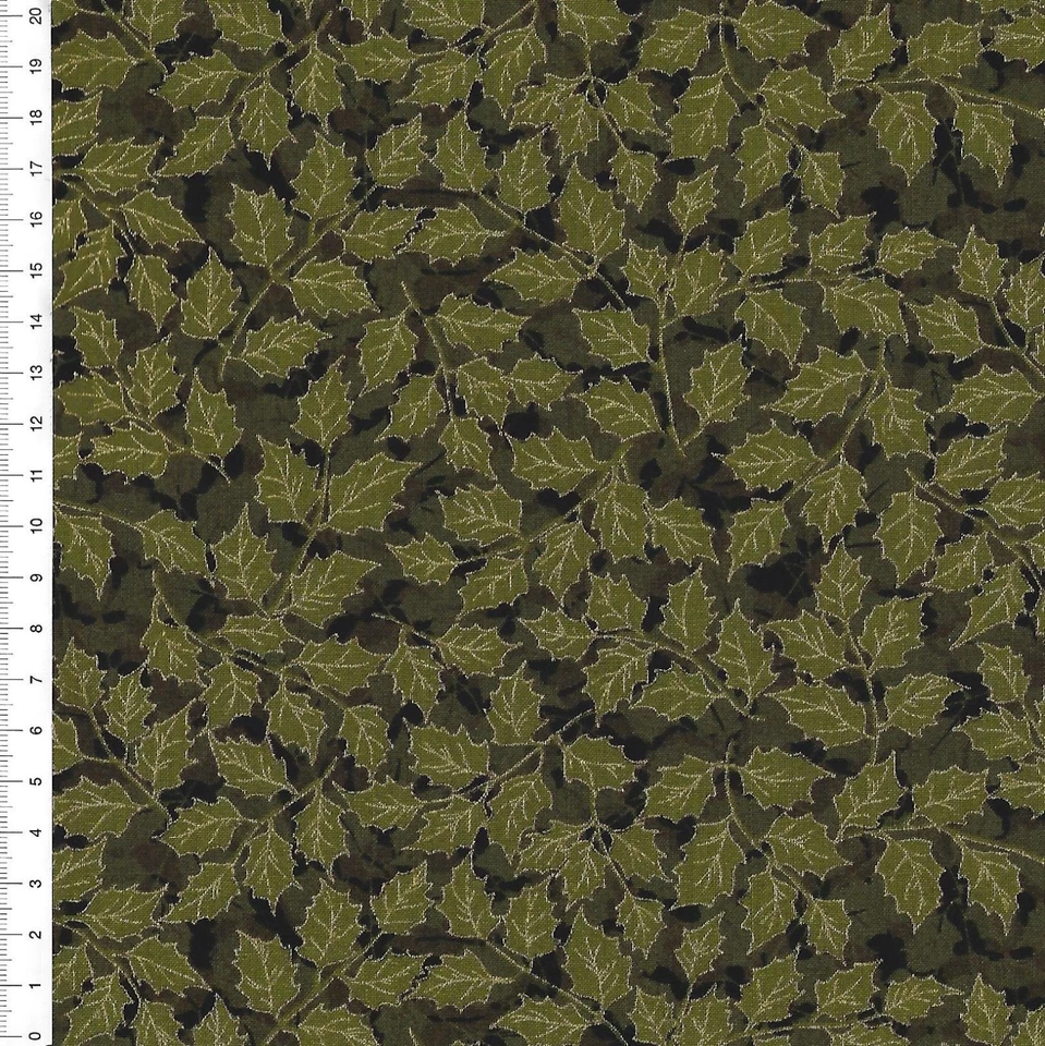 (€18,00/m) Patchwork - Weihnachten - " Gilded Greenery Metallic " - 25 x 110cm - Bild 1 von 1