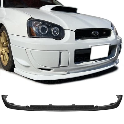 [SASA] Fit for 2004-2005 Subaru Impreza WRX STi CS1 PU Front Bumper Lip Spoiler - Image 1 of 4