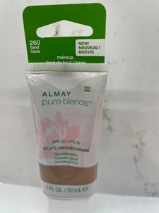 Almay Pure Blends Makeup #260 Sand 1oz Sealed SPF 20 - Picture 1 of 1