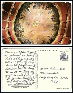 MEXICO Postcard - Guadalajara, Dome of Degollado Theatre J9 - Picture 1 of 1