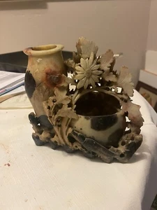 Vintage Antique Chinese Hand Carved Soapstone. - Picture 1 of 5