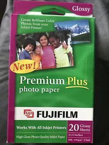 THIS MONTH"S SPECIAL!! FUJIFILM PHOTO GLOSSY 4x6 20 SHEETS LOT OF 8 BOXES NIB - Photo 1/3