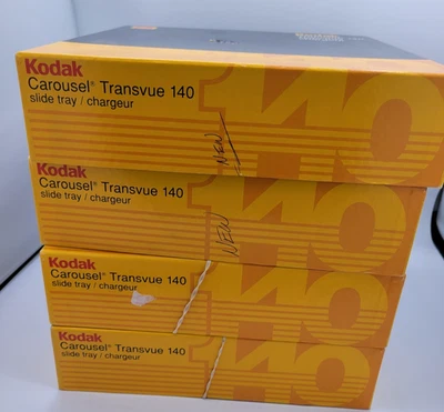 Kodak Slide Carousel Transvue 140 Slide Tray Lot Of 4 - Image 1 of 4