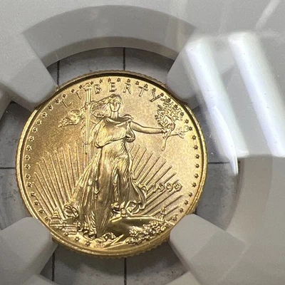 Gold EAGLE 1999 G$5 - NGC MS 70 - Envío gratuito Foto 1 de 4