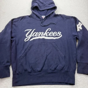 Vintage Majestic New York Yankees MLB Hoodie Mens Pullover Sweatshirt XL - Picture 1 of 8