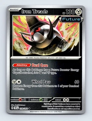 Iron Treads Reverse Holo SV05: Temporal Forces 118/162 NM/LP - Image 1 of 2