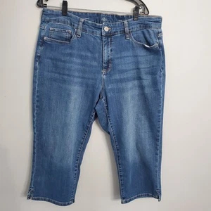 Pantalones capri St John's Bay para mujer Plus clásicos azules talla 18W informales ropa de calle - Imagen 1 de 12