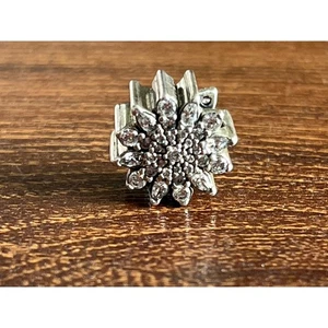 Authentic Pandora Ice Crystal Sterling Silver Charm 925 ALE Retired - Picture 1 of 4