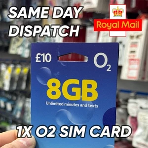 1X O2 £10 Big Bundle PAYG SIM Card -Triple cut SIM Card - Picture 1 of 3