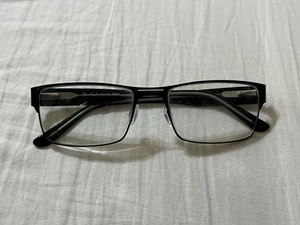 Randy Jackson 1055 C.021 Gloss Black Eyeglasses Frame w/ Flexhinge 57-18-145 - Picture 1 of 8
