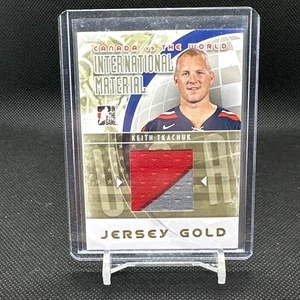 11/12 ITG CANADA VS WORLD KEITH TKACHUK  INTERNATIONAL MATERIAL JERSEY GOLD - Picture 1 of 1