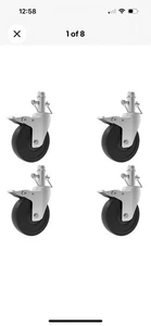 Gerüsträder 4er Set, 4 Zoll Gerüst Rollrolle - Bild 1 von 9