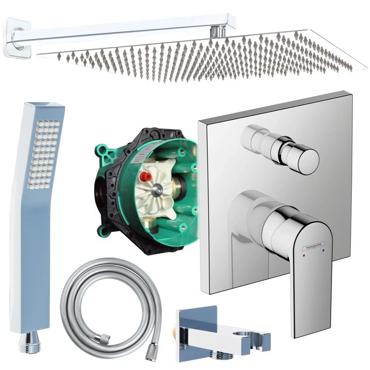 SONDERPOSTEN: Hansgrohe Duscharmatur Vernis Unterputz Regendusche Ibox Duschset - Bild 1 von 4