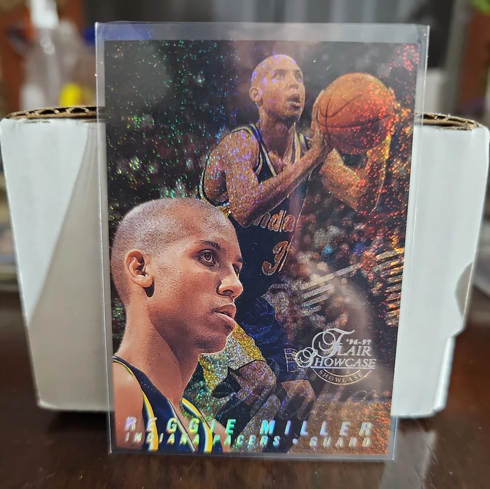 Reggie Miller 1996-97 - escaparate estilo fila 0 asientos 18 - ¡raro! Foto 1 de 2