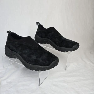 Merrell Orbit Moc Sneakers Women's 7.5 Black Suede Slip On - Picture 1 of 14