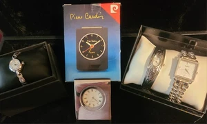 Miscellaneous Timepieces Lot Pierre Cardin & 4 Other Working Pcs. - Picture 1 of 9