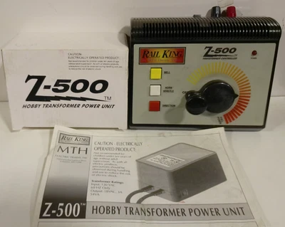 Railking By MTH O Scale Z 500 Hobby Transformer 40-500 POWER UNIT + CONTROLLER - Image 1 of 3