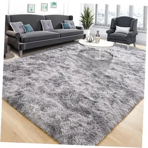 Soft Fluffy Rugs for Living Room, 5x8 Shaggy Area Rug for Bedroom, Modern - Picture 1 of 8