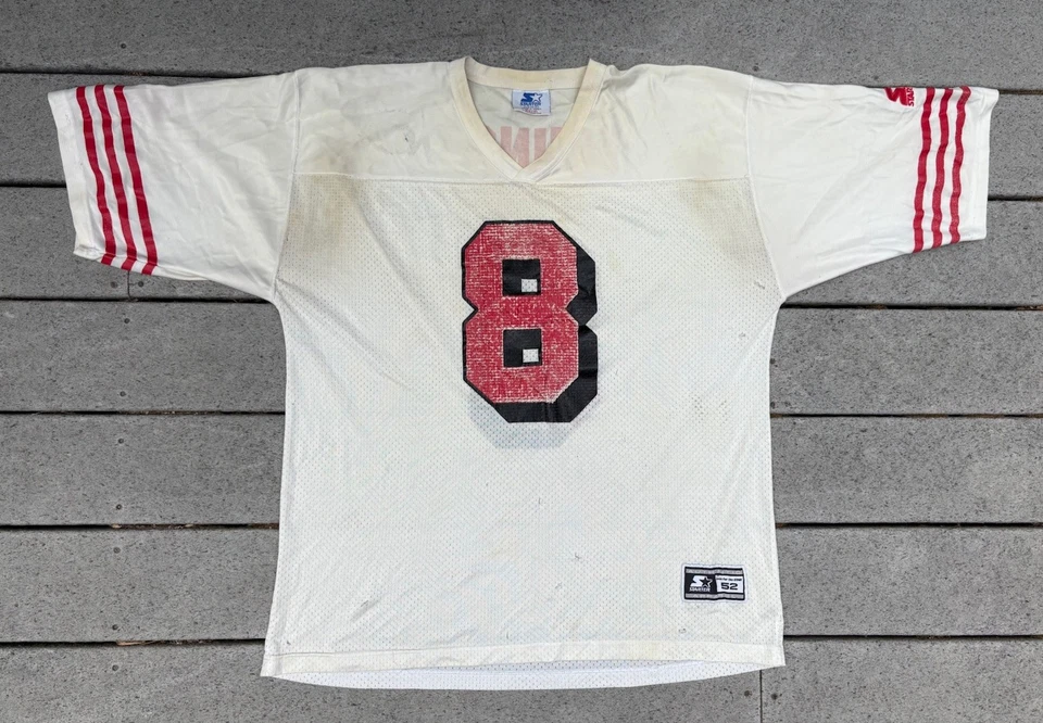 Camiseta deportiva de colección años 90 de los San Francisco 49ers Steve Young #8 NFL Starter-Talla 52/XL Foto 1 de 4