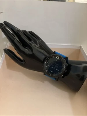 Suunto Core Sports Unisex Adults Black Watch w/Blue Silicone strap New Battery - Image 1 of 4