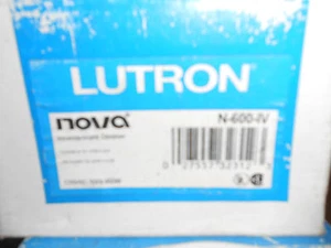 LUTRON NOVA N-600-IV ATENUADOR INCANDESCENTE 600 VATIOS 120 VOLTIOS - Imagen 1 de 2