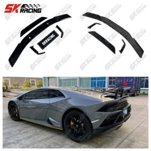 Fits Lamborghini Huracan LP610 Carbon/Black Rear Spoiler Car Wing Base Kit Sets - Picture 1 of 47